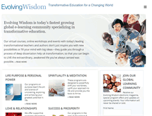 Tablet Screenshot of evolvingwisdom.com
